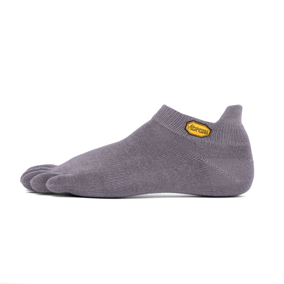 Vibram Vibram 5toe Strumpa No Show Grå