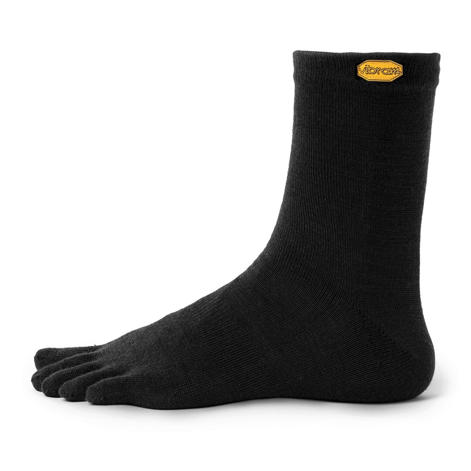Vibram Vibram 5toe Sock Crew Ull Svart