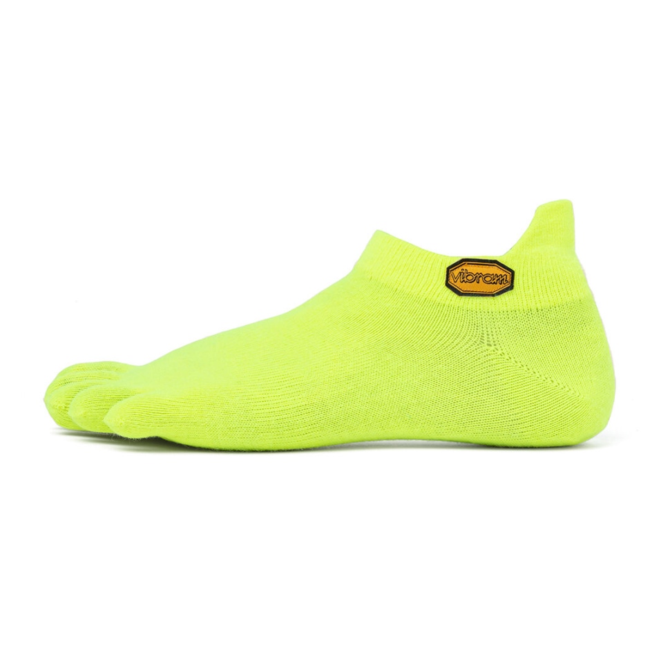Vibram Vibram 5toe Strumpa No Show Gul